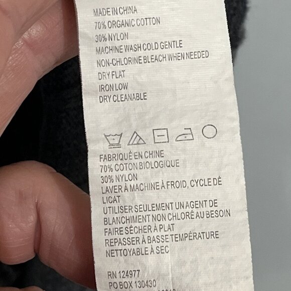 Prana Dress Women M Grey Contrast Striped Ribbed Sweater Knit Active Athleisure - Picture 4 of 7